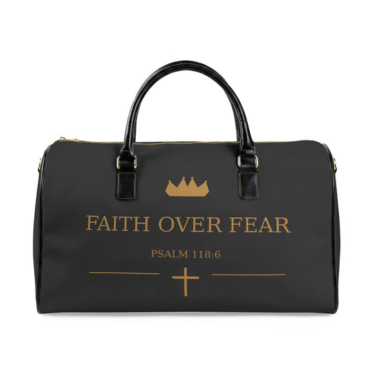 Faith Over Fear Psalm 118:6 Christian Duffel Bag