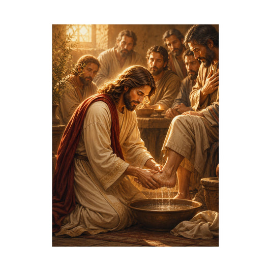 Servant King John 13 Christian Wall Art