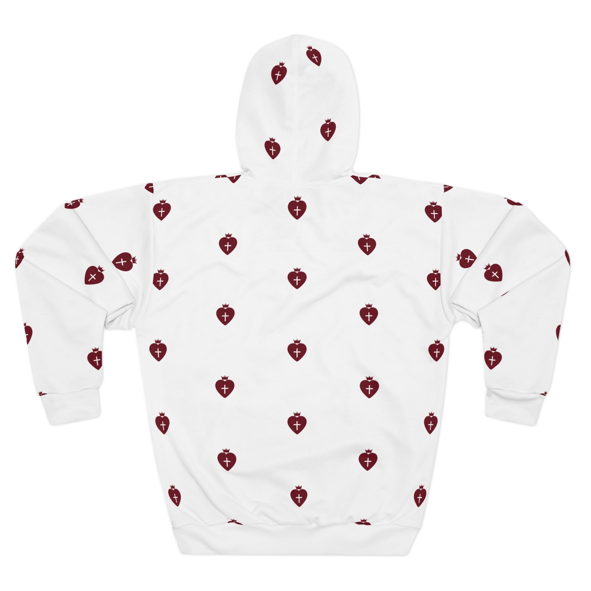 Christian Hoodie "Heart Cross" Woman wear faith Bible