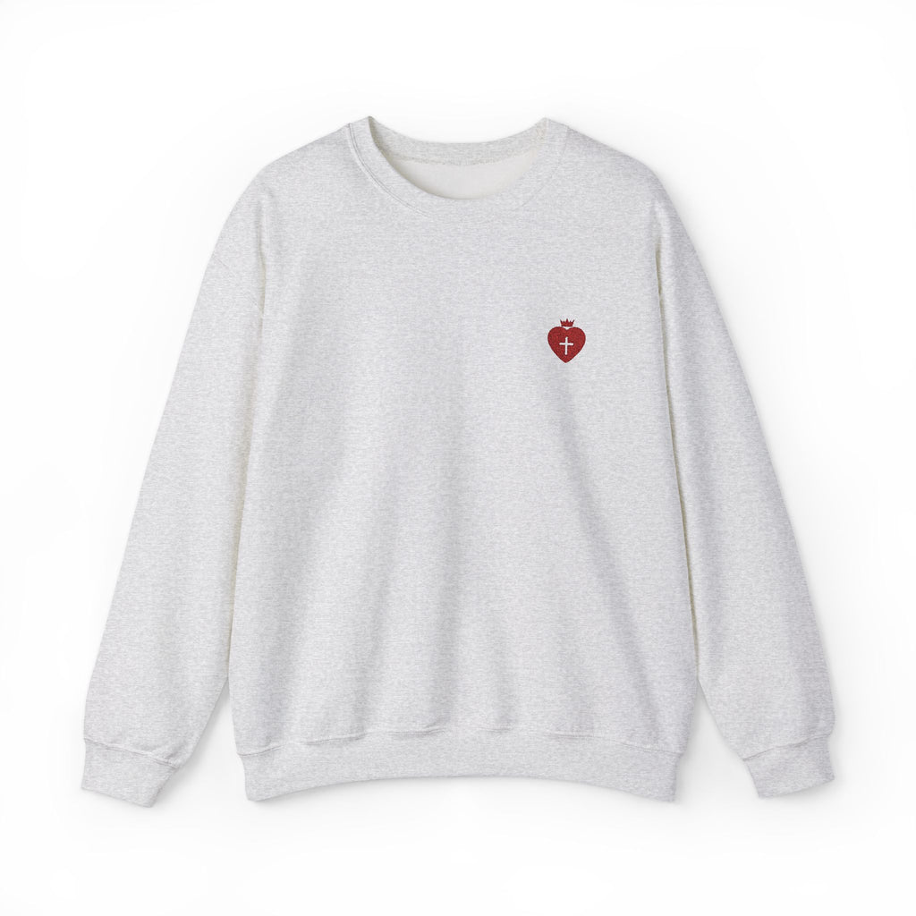 "Heart Cross" Christian Women's Crewneck Sweatshirt