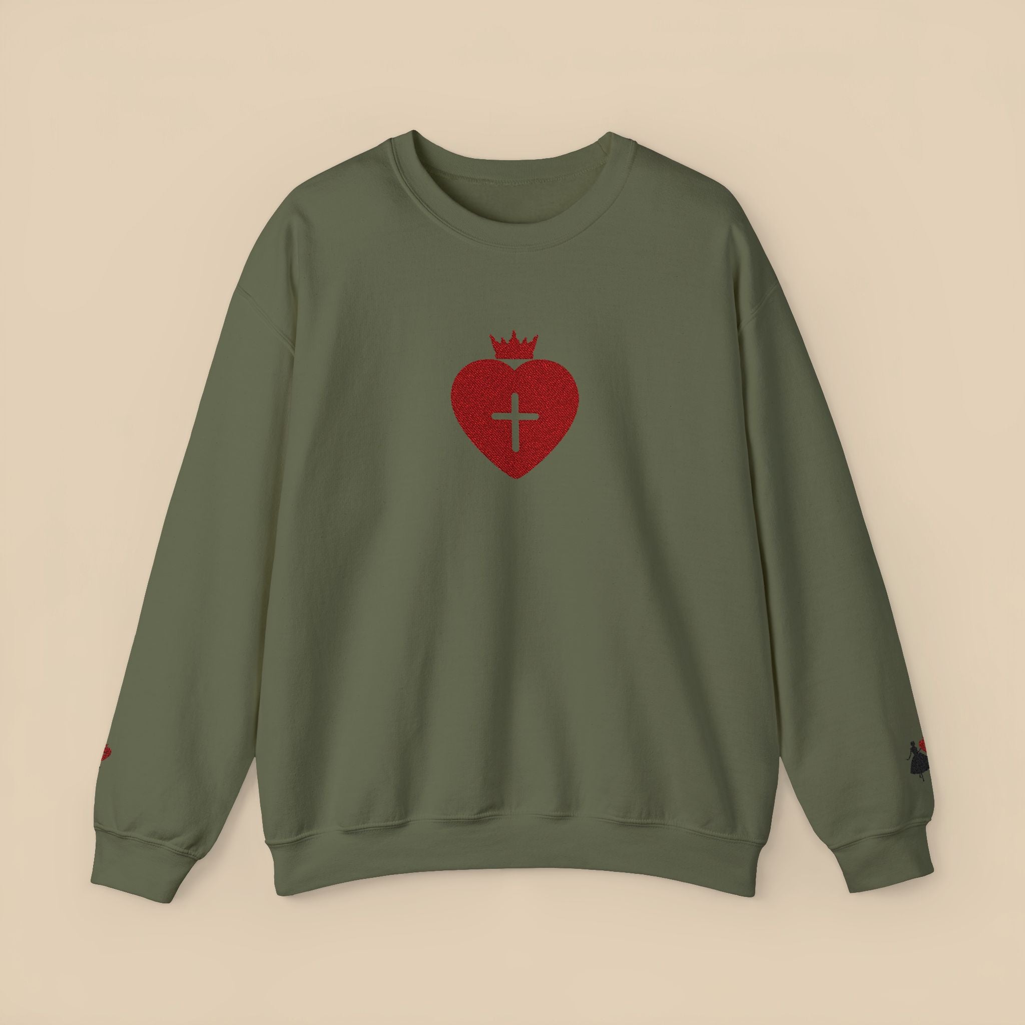 Daughter of the King Christian Crewneck Sweatshirt Faith-Based Apparel