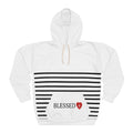 Unisex Pullover Hoodie (AOP) Overflow White