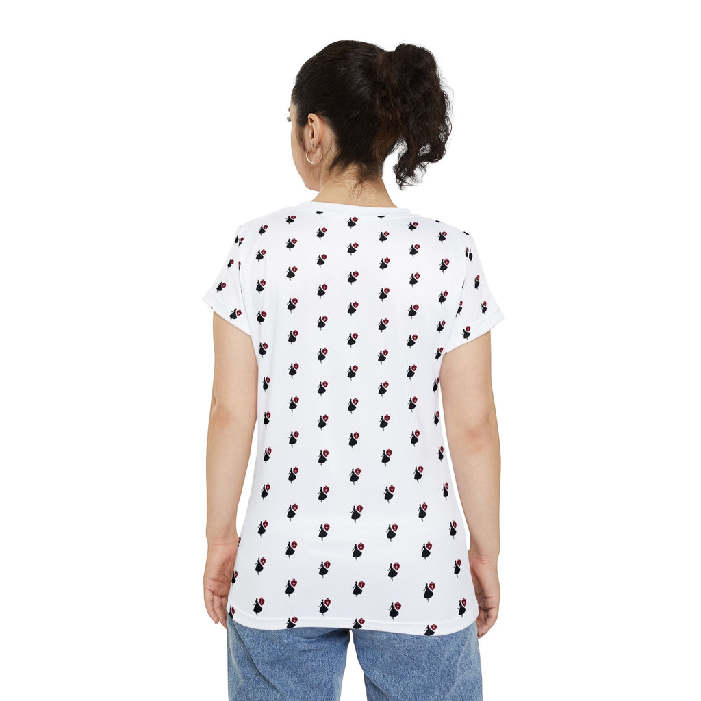 Christian Women's Short Sleeve Shirt Faith-filled Woman