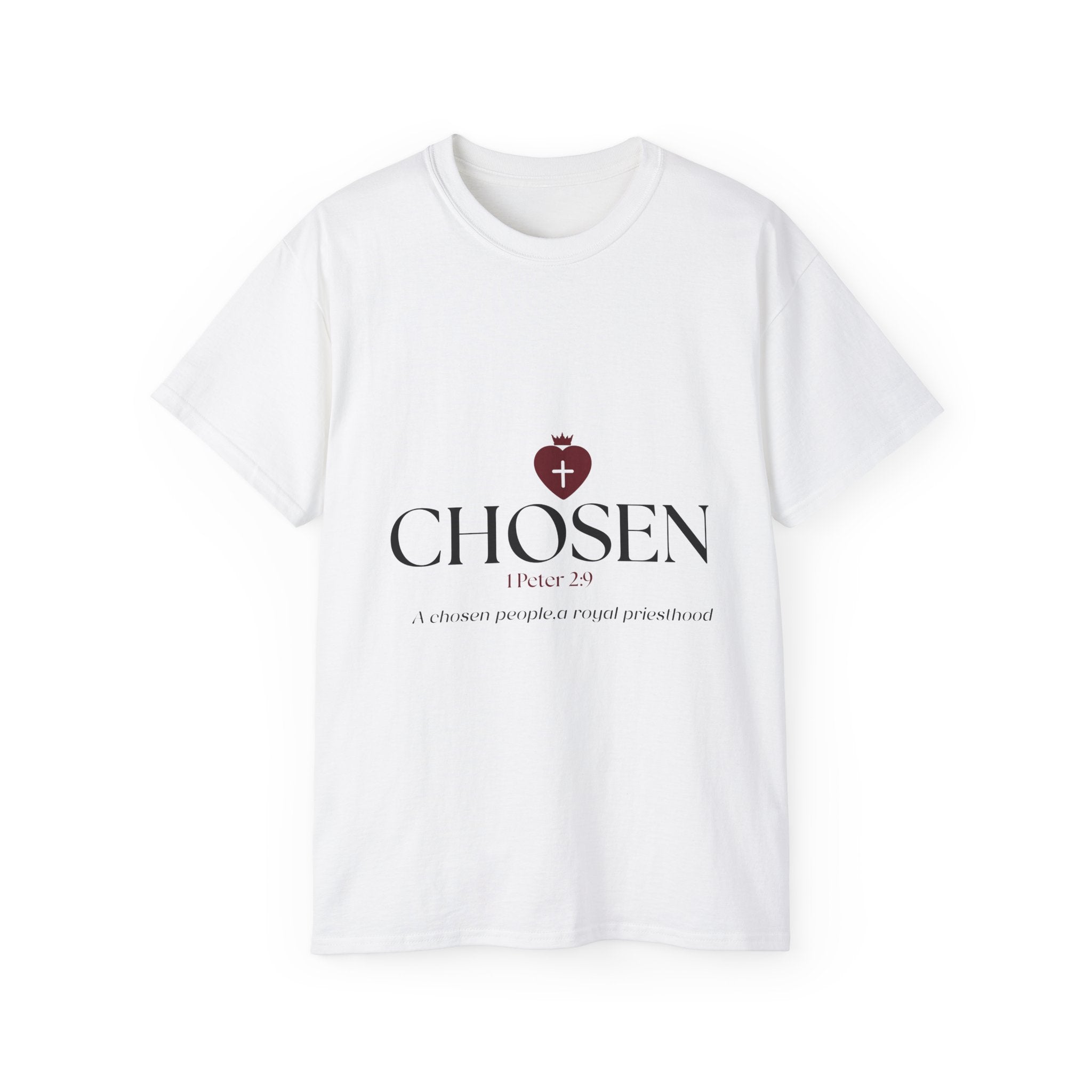 Christian T-Shirt_"CHOSEN" Peter 1:29 Bible