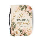 HE RESTORES MY SOUL Christian Bible Cover
