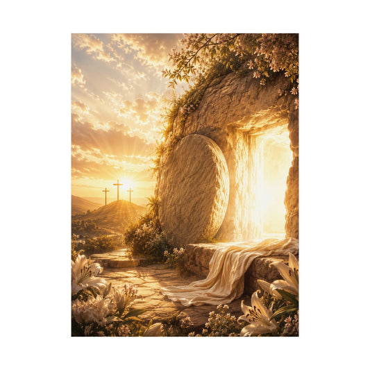 He Is Risen Resurrection Christian Wall Art