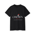 "Chosen" Christian Women's T-Shirt — 1 Peter 2:9 — Black