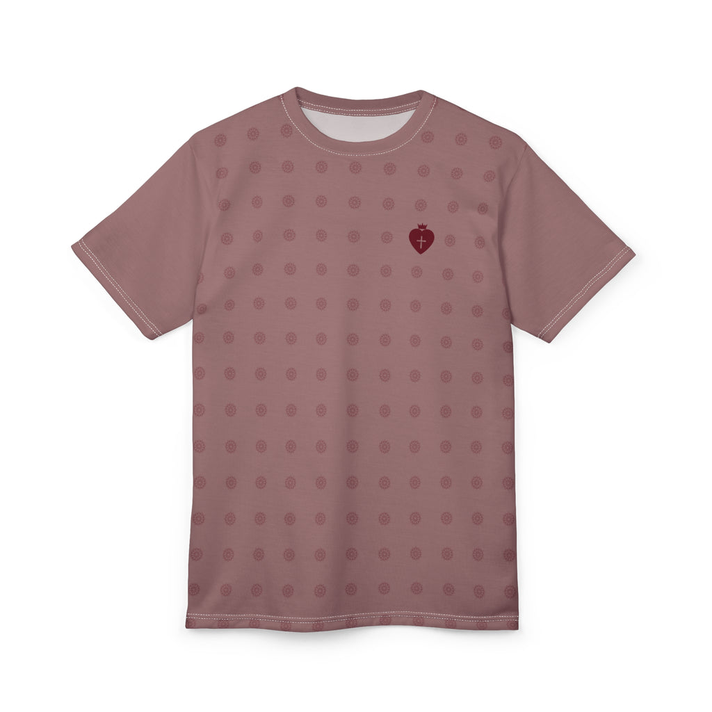 Christian Heart Cross Cut & Sew Tee