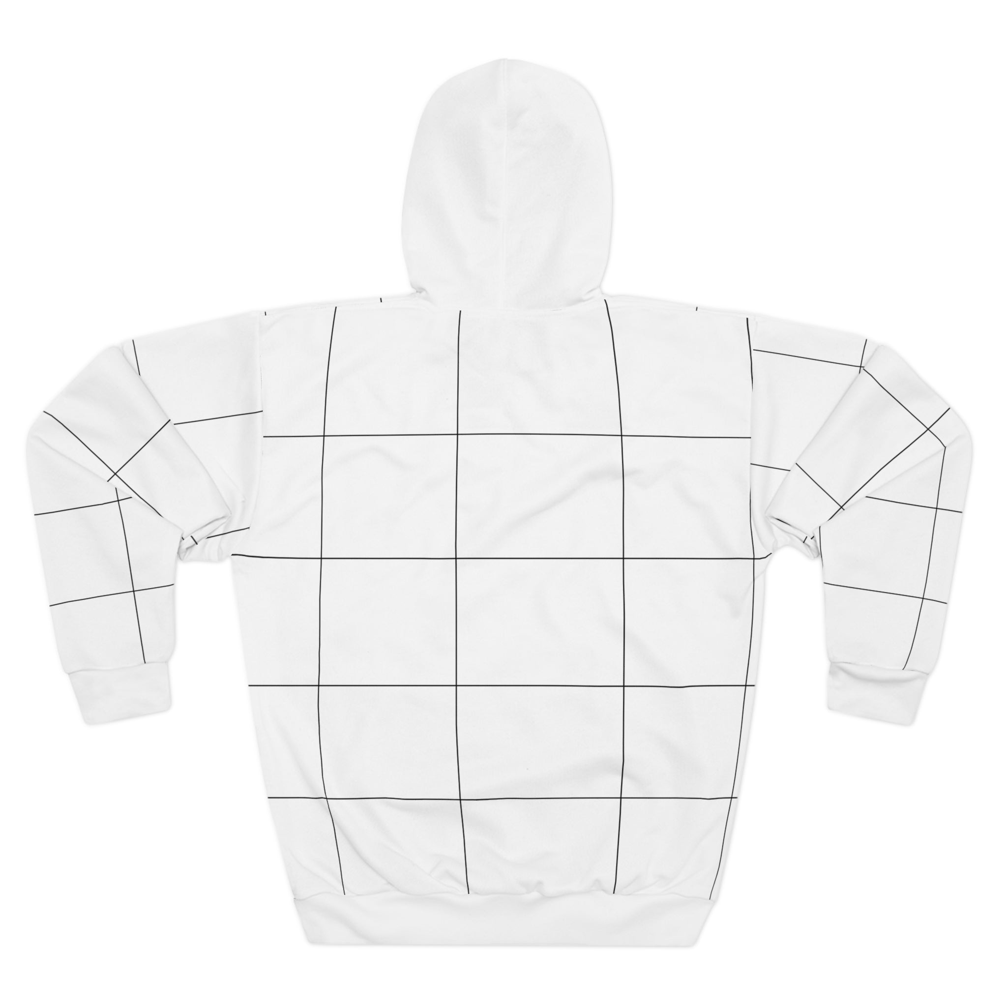 Unisex Pullover Hoodie (AOP) Overflow White