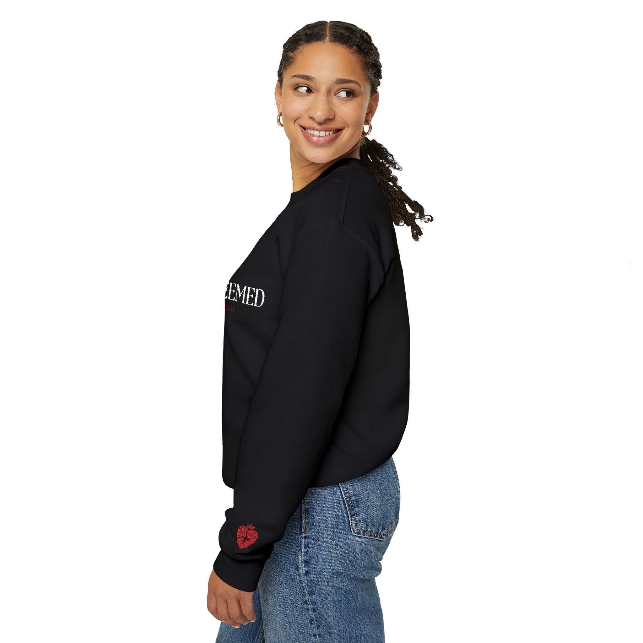 "Redeemed" Christian Women's Crewneck Sweatshirt