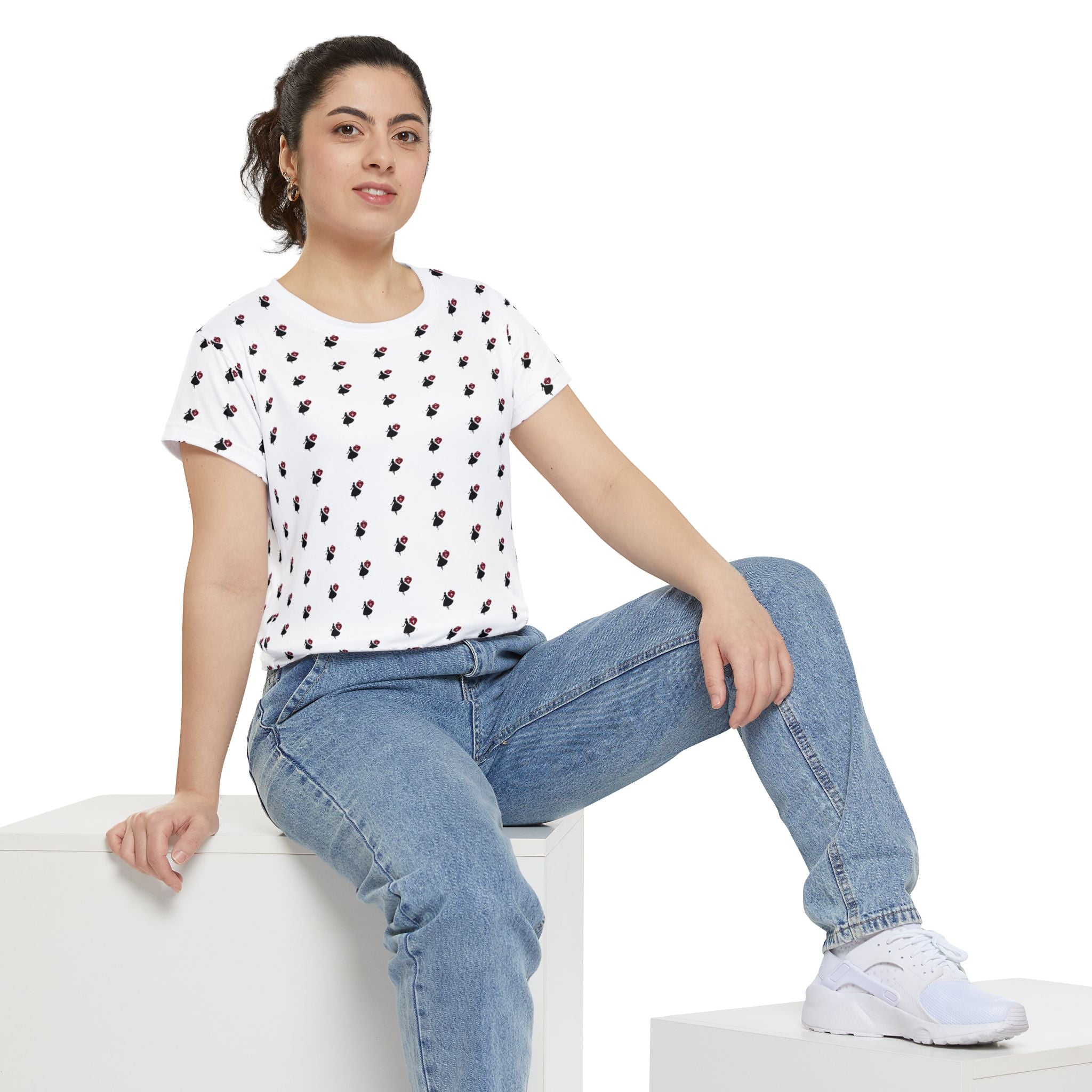 Christian Women's Short Sleeve Shirt Faith-filled Woman