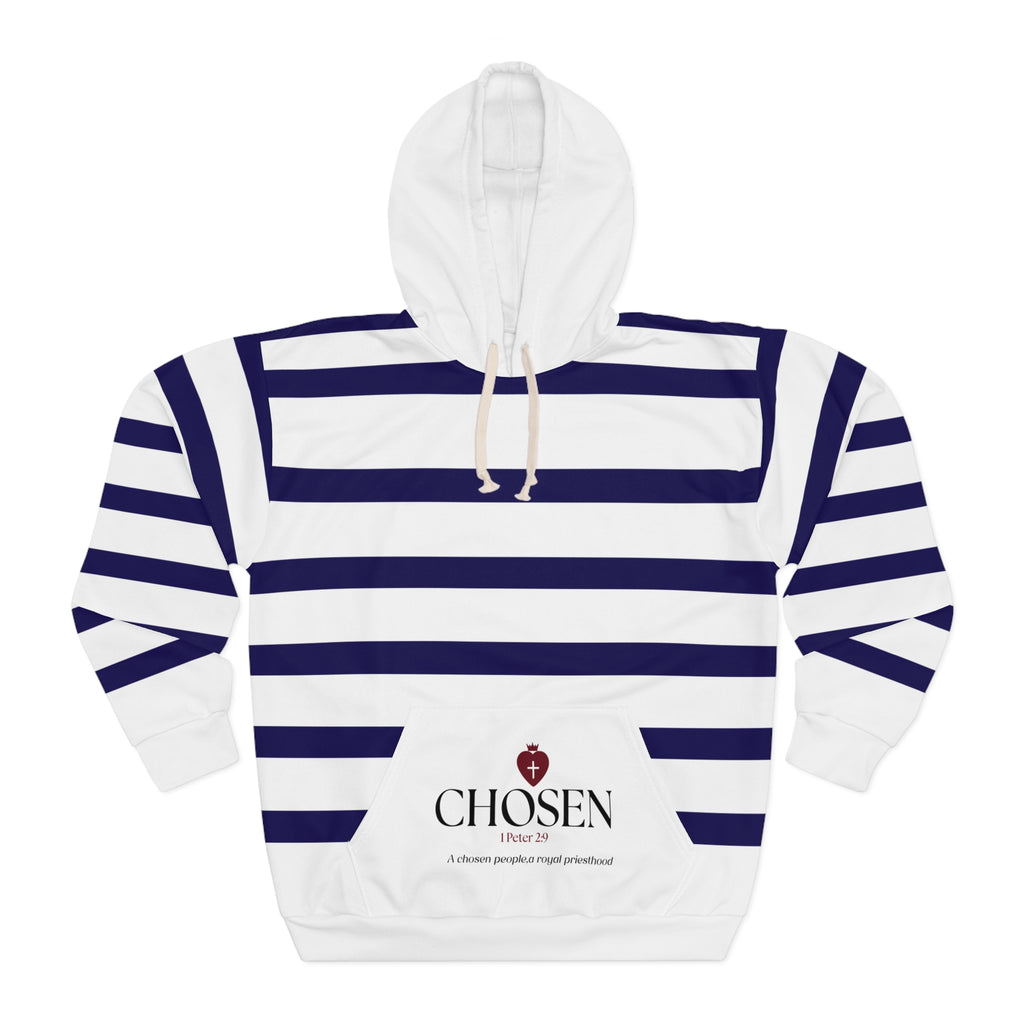 Faith-based Hoodie White Blue