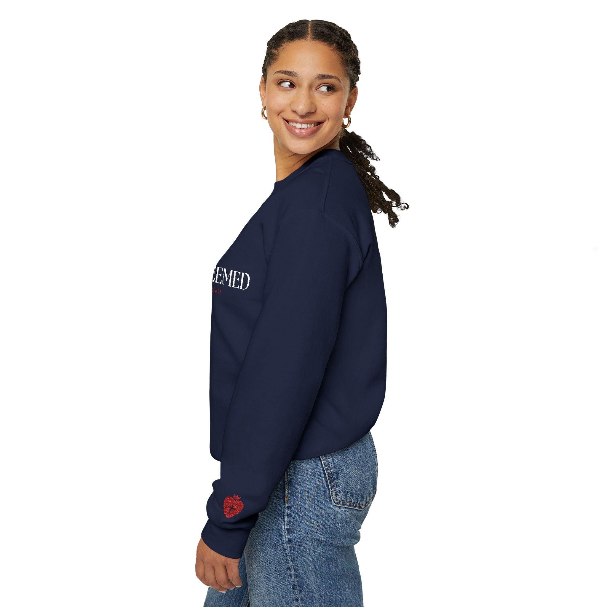 "Redeemed" Christian Women's Crewneck Sweatshirt