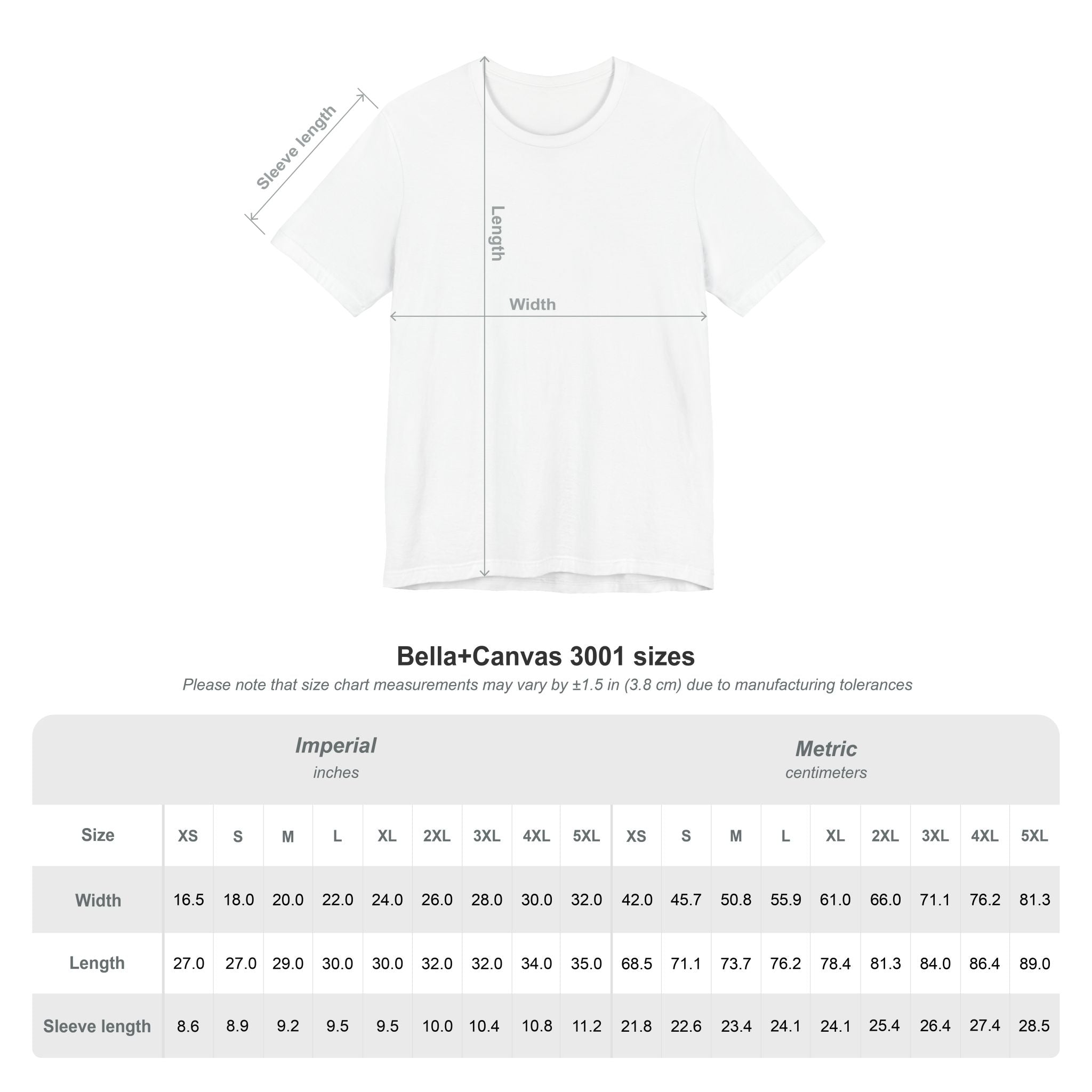Unisex Jersey Short Sleeve Tee