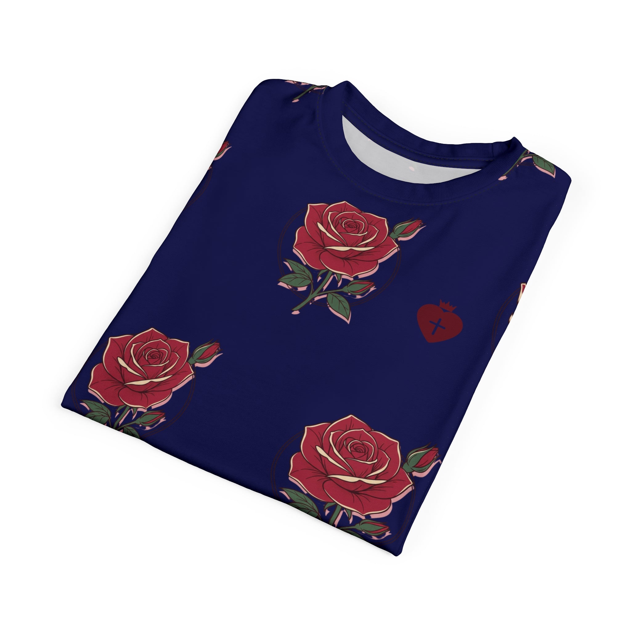 Heart Cross Christian Heart Cross Tee