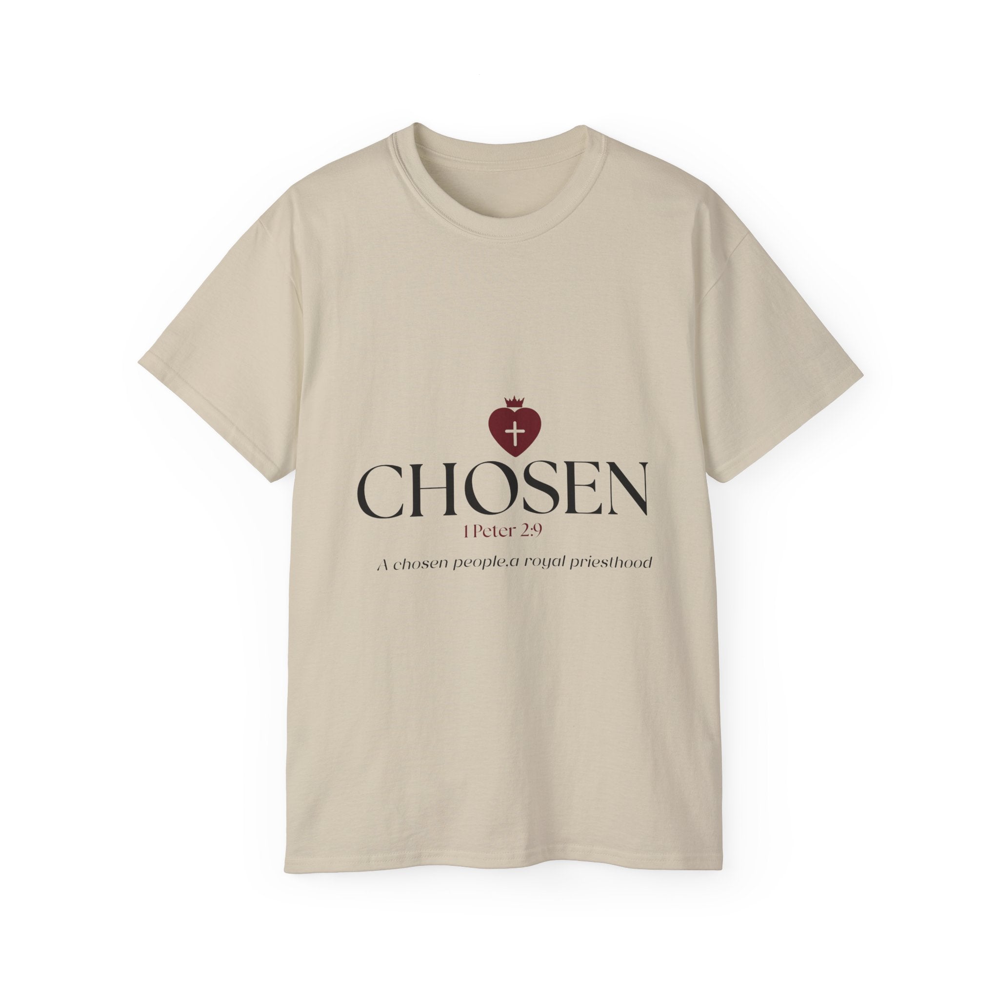 Christian T-Shirt_"CHOSEN" Peter 1:29 Bible
