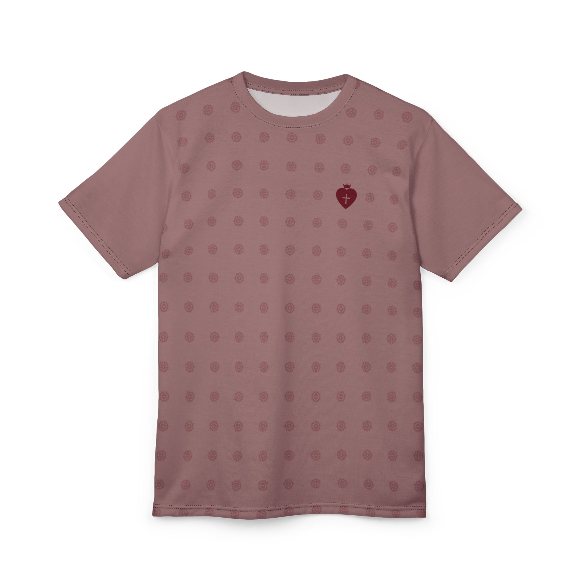 Christian Heart Cross Cut & Sew Tee