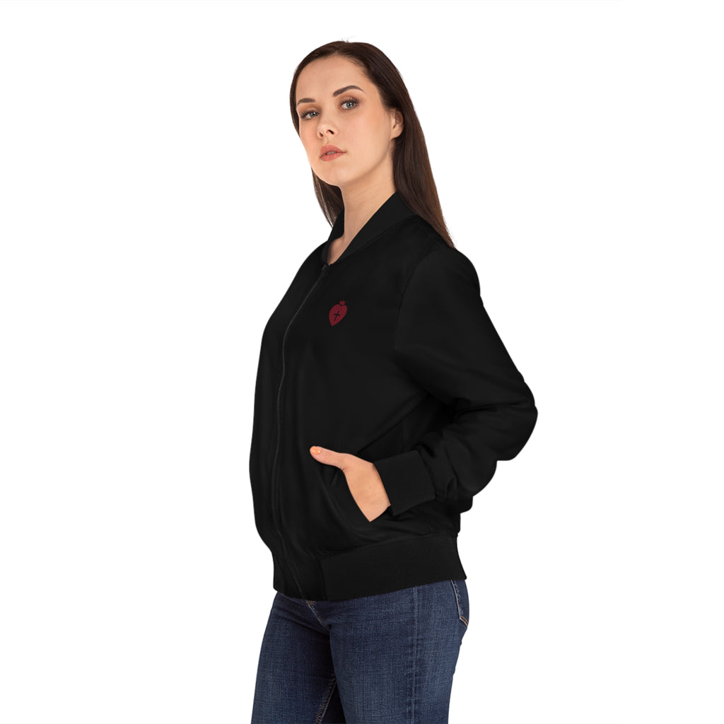 The King's Banner – Heart Cross Women's Bomber Jacket