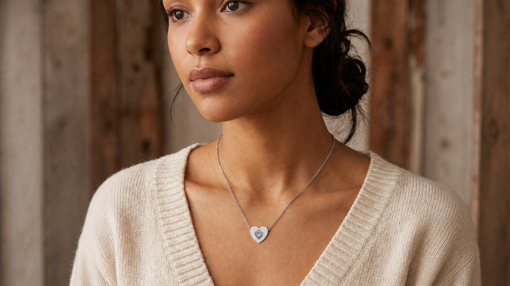Christian Heart Necklace (Engraving) YESHUALL