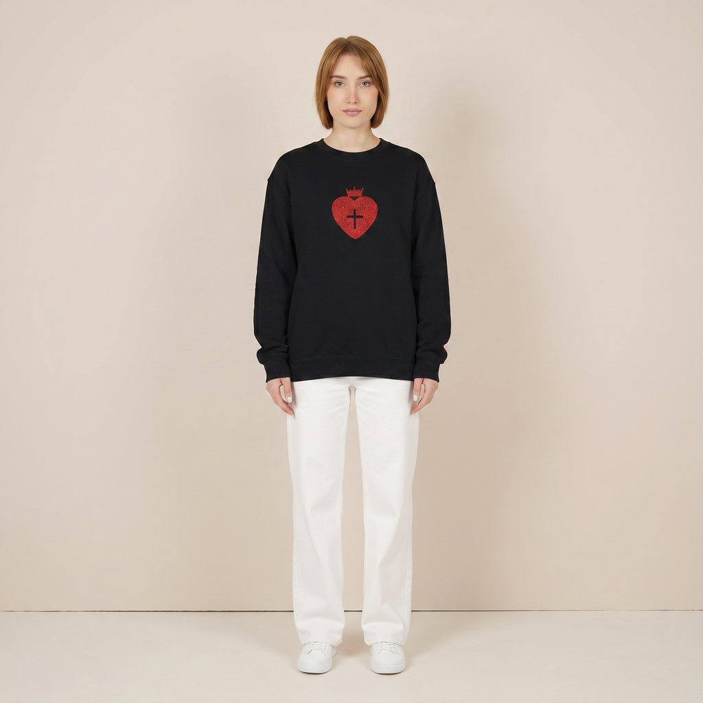 Daughter of the King Christian Crewneck Sweatshirt Faith-Based Apparel
