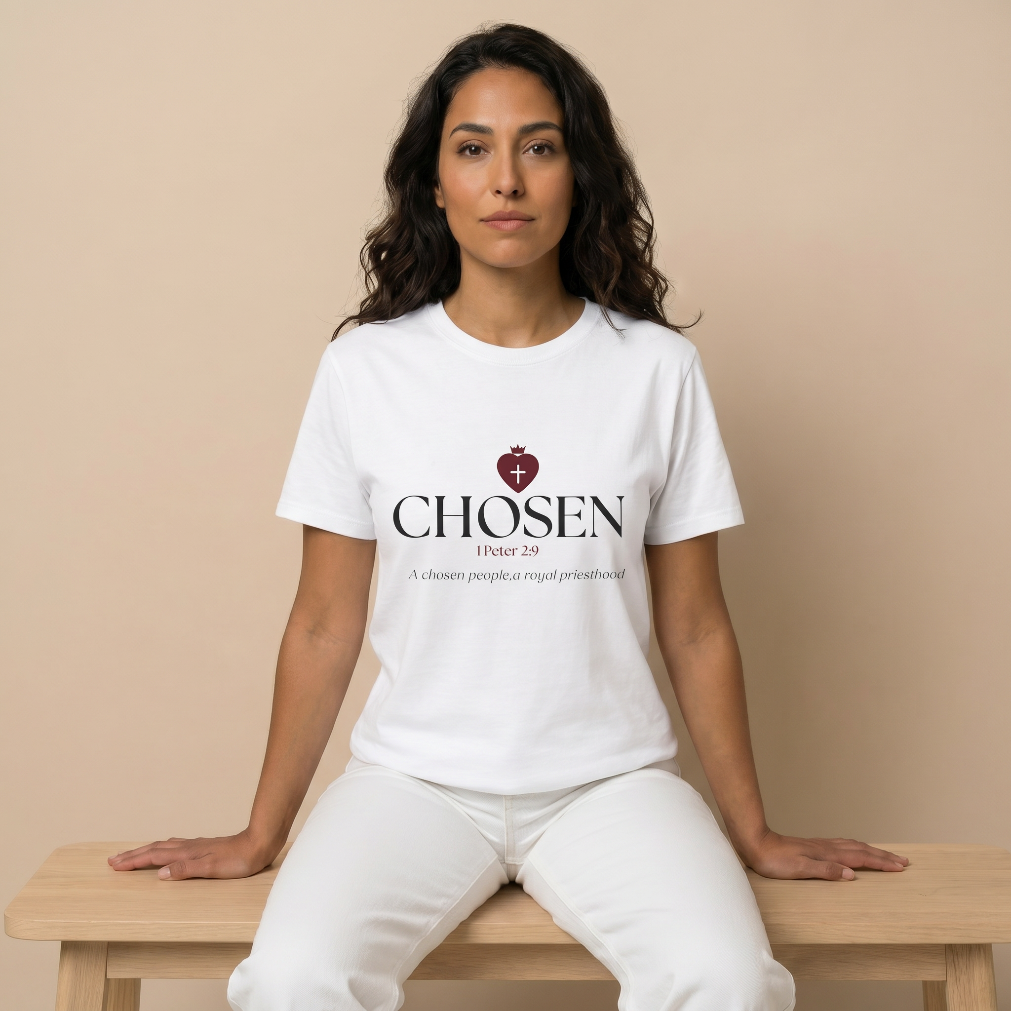 Christian T-Shirt_"CHOSEN" Peter 1:29 Bible