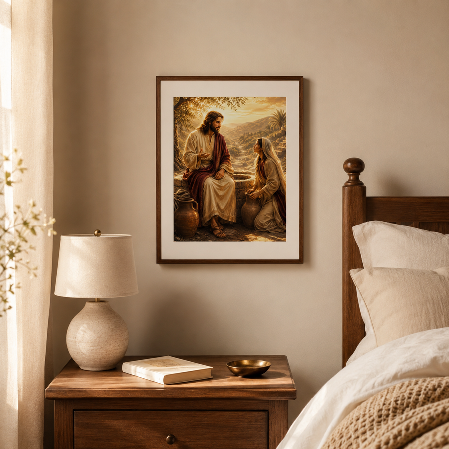 Jesus & the Samaritan Woman John 4 Christian Wall Art