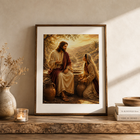 Jesus & the Samaritan Woman John 4 Christian Wall Art