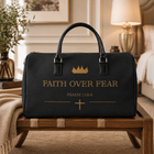 Faith Over Fear Psalm 118:6 Christian Duffel Bag