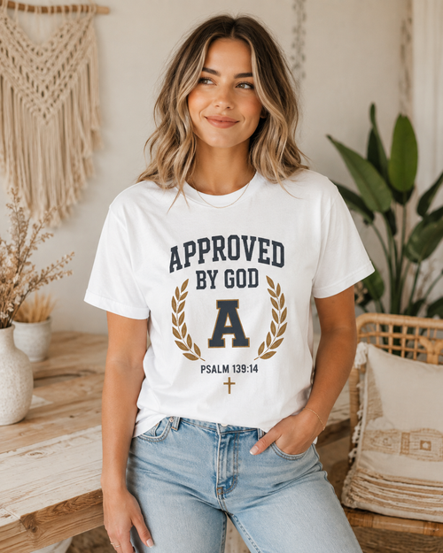 Approved by God Psalm 139:14 Christian T-Shirt