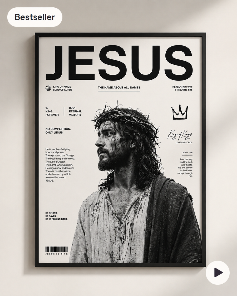 Jesus King of Kings Christian Wall Art