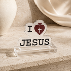 I Love Jesus Acrylic Christian Desk Sign