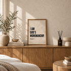 I Am God’s Workmanship Ephesians 2:10 Christian Wall Art