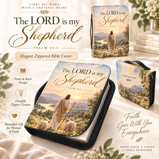 THE LORD IS MY SHEPHERD Christian Bible Cover