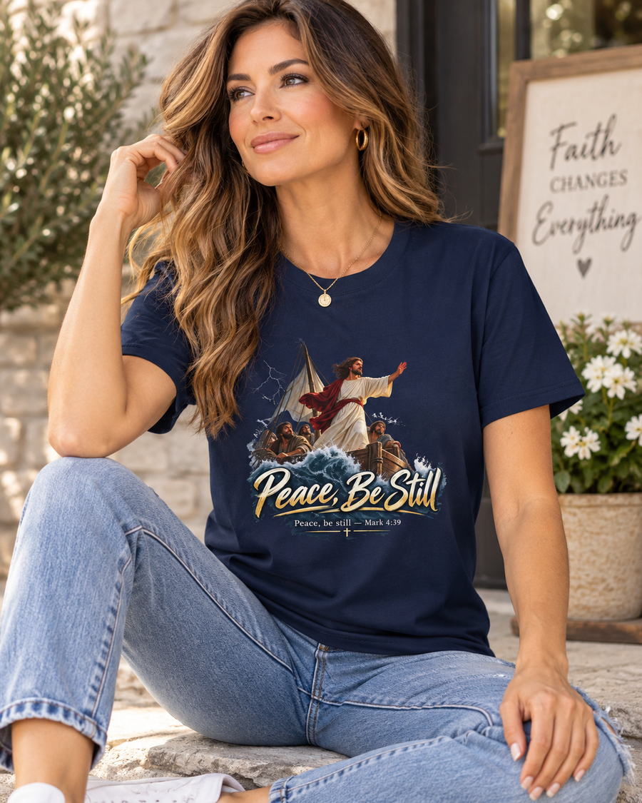 Peace be Still Christian Softstyle T-Shirt