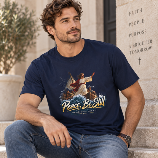 Peace be Still Christian Softstyle T-Shirt