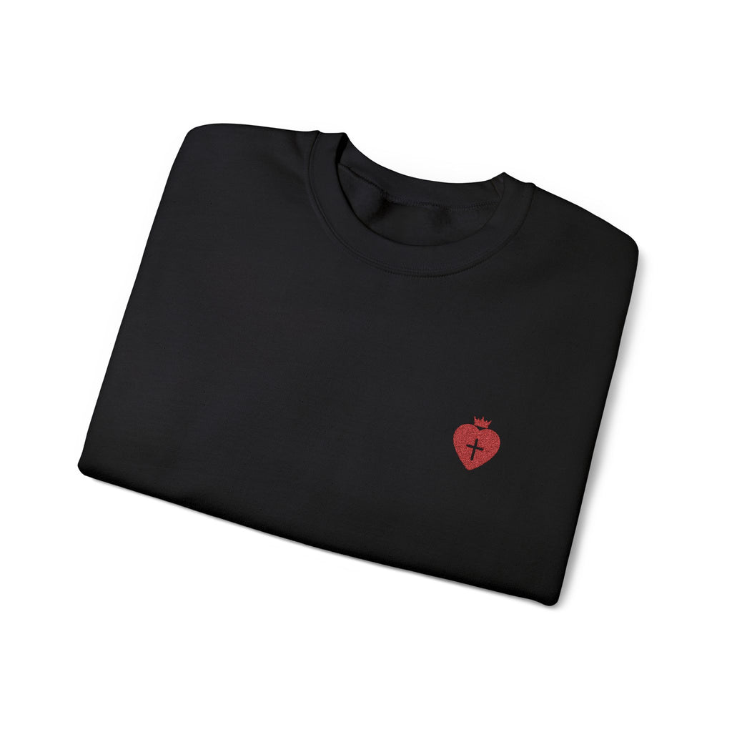 "Heart Cross" Christian Women's Crewneck Sweatshirt