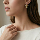 Divine Rose Cross Earrings