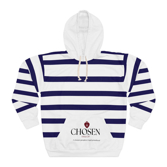 Faith Beyond Sunday White & Blue Christian Hoodie