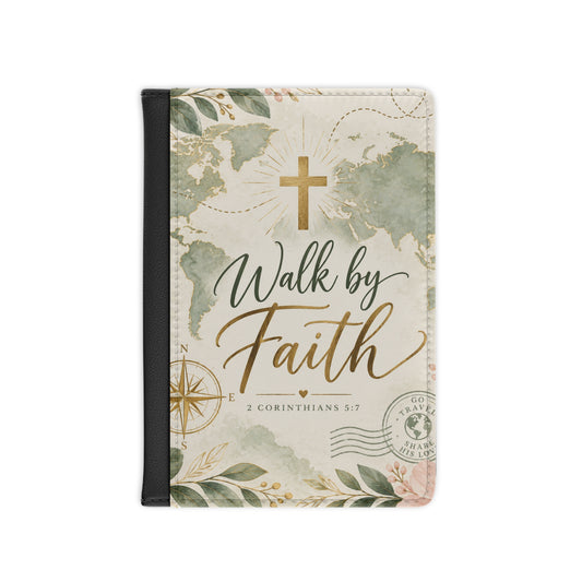Personalized Walk by Faith 2 Corinthians 5:7 Passport Cover
