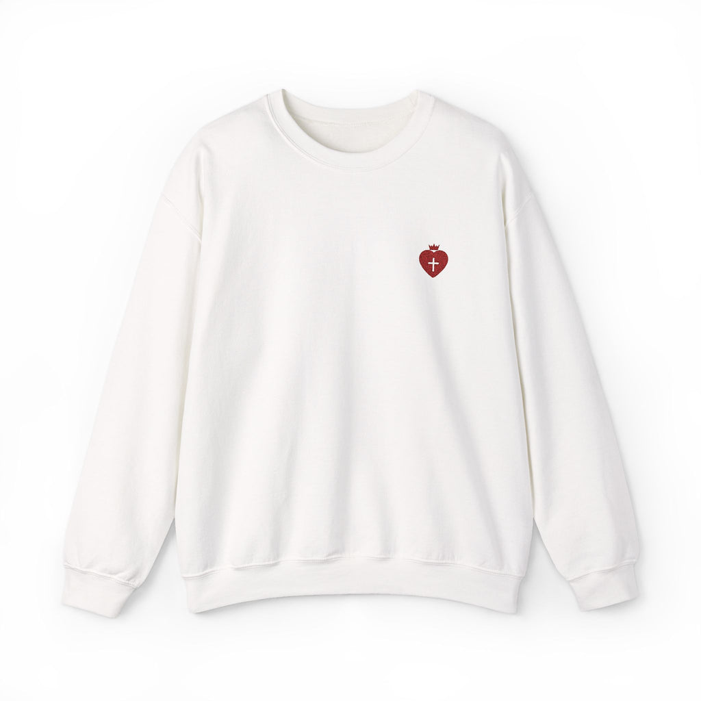 "Heart Cross" Christian Women's Crewneck Sweatshirt