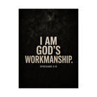 I Am God’s Workmanship Ephesians 2:10 Dark Christian Wall Art