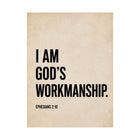 I Am God’s Workmanship Ephesians 2:10 Christian Wall Art