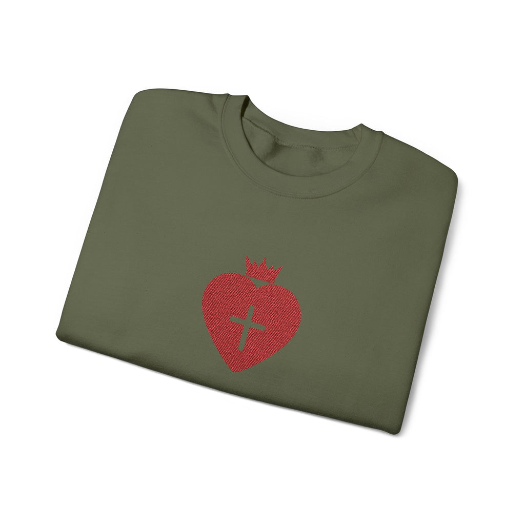 Daughter of the King Christian Crewneck Sweatshirt Faith-Based Apparel