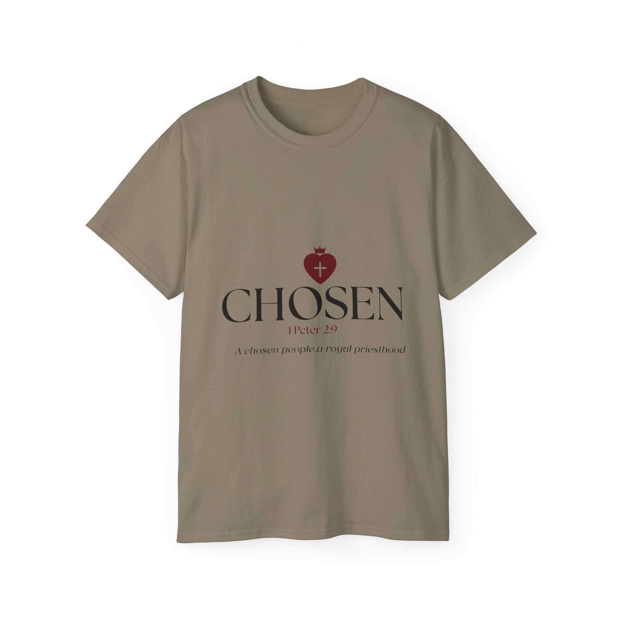 Christian T-Shirt_"CHOSEN" Peter 1:29 Bible