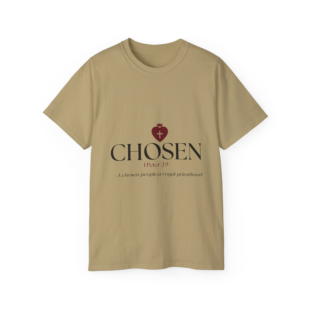 Christian T-Shirt_"CHOSEN" Peter 1:29 Bible