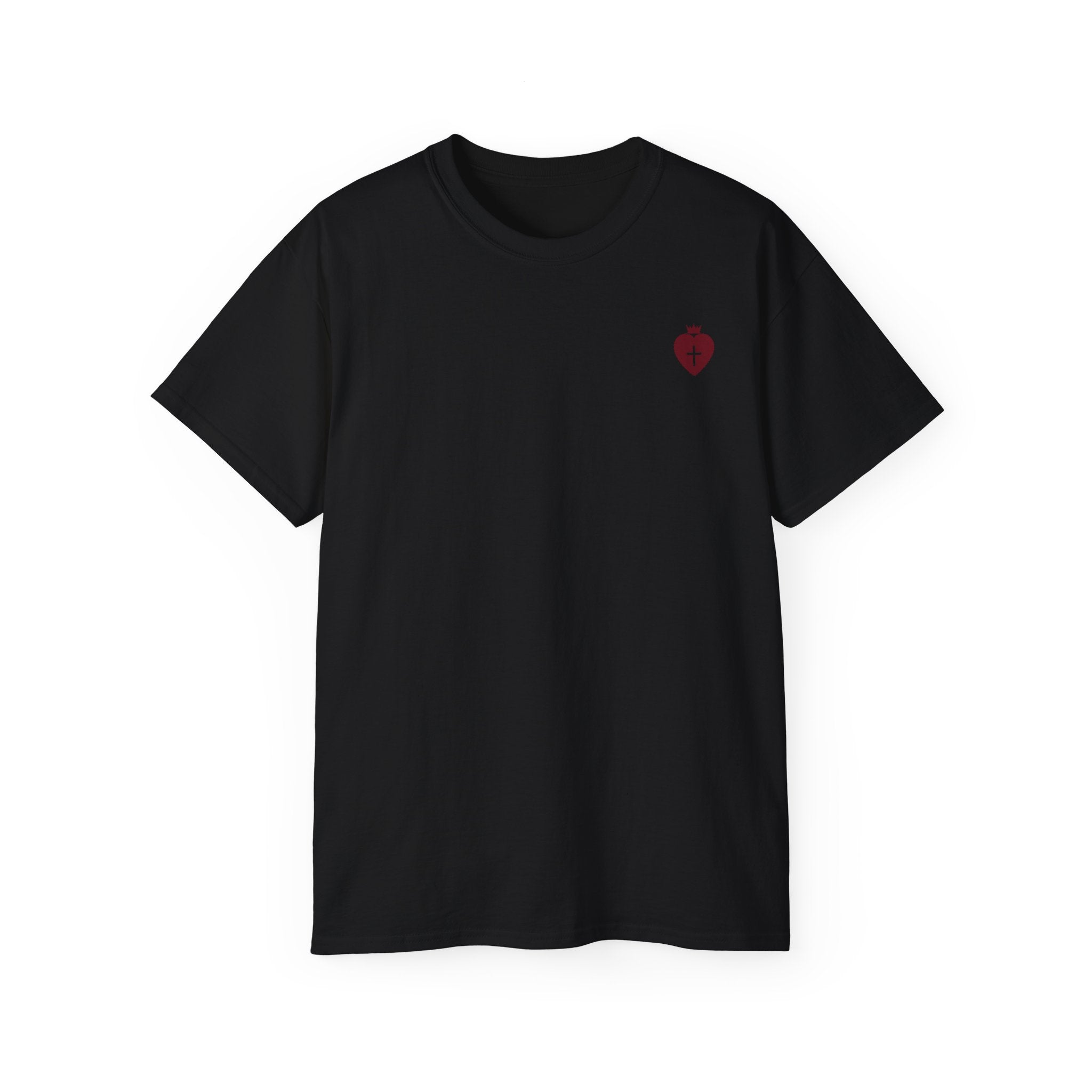 "Heart Cross" Christian Women's T-Shirt  Sand