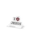 I Love Jesus Acrylic Christian Desk Sign
