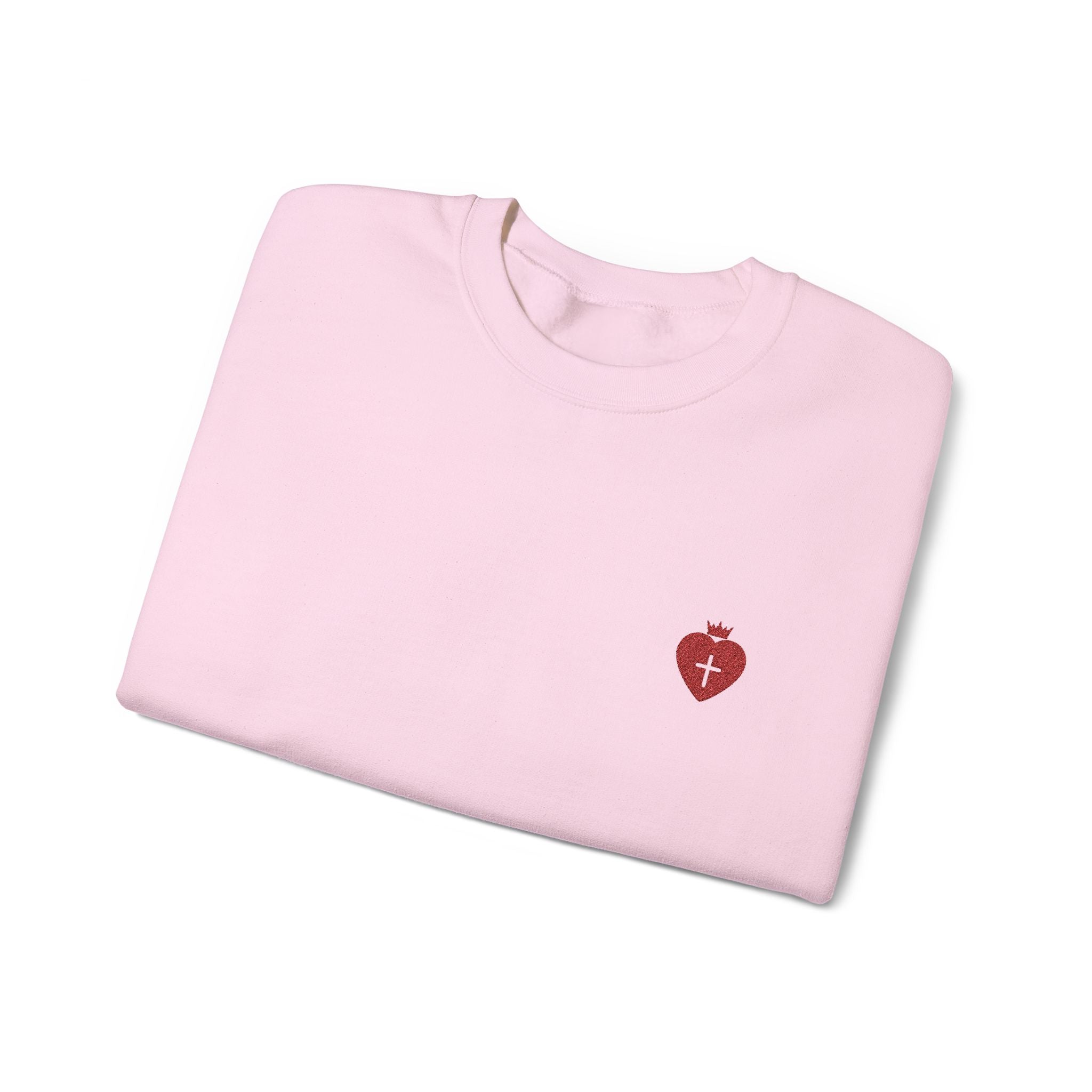 "Heart Cross" Christian Women's Crewneck Sweatshirt