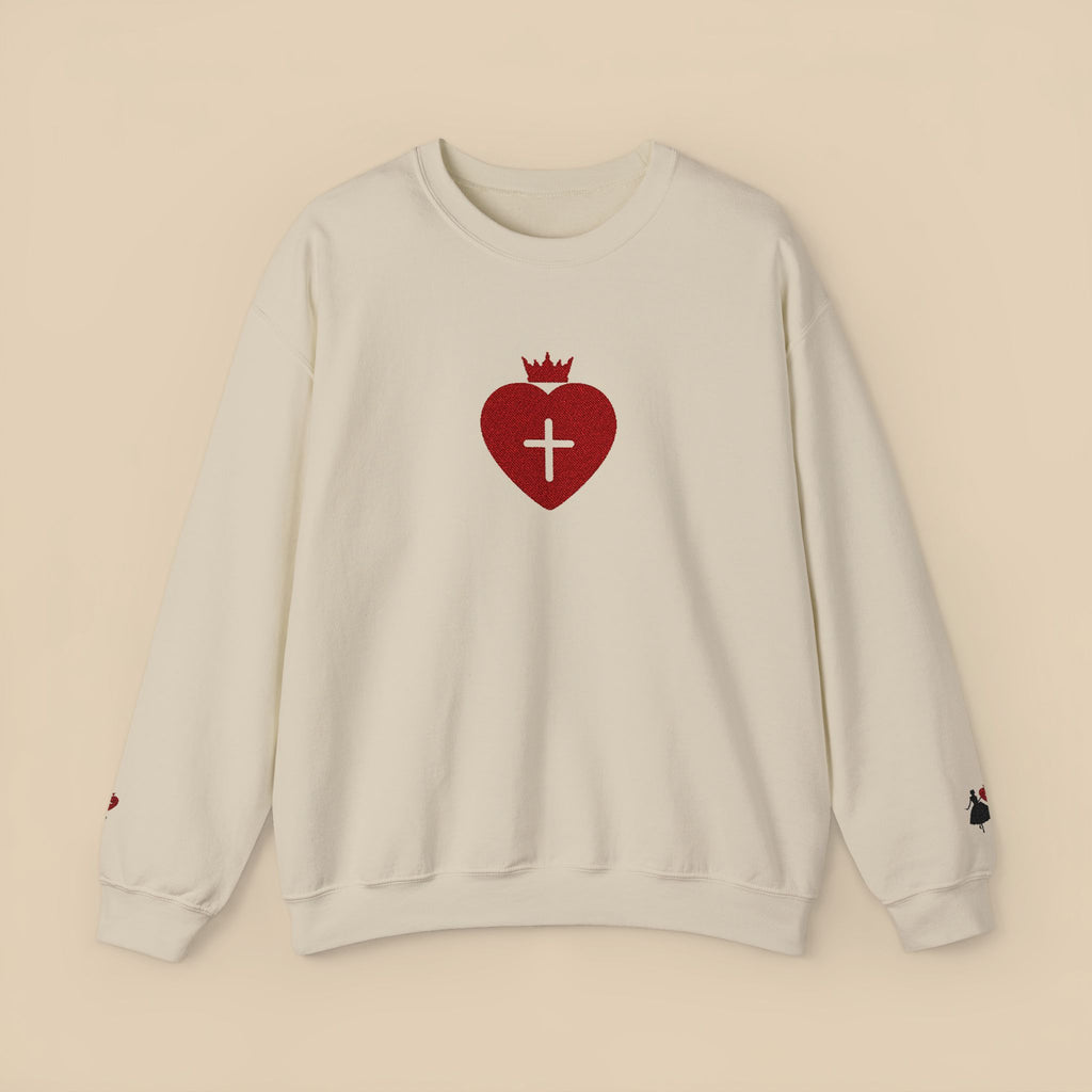 Daughter of the King Christian Crewneck Sweatshirt Faith-Based Apparel
