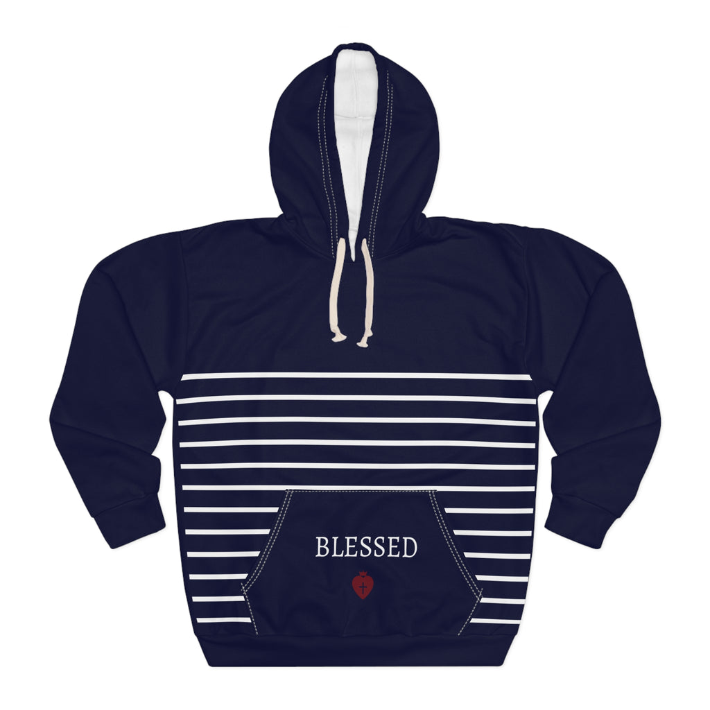 White line Hoodie Overflow White